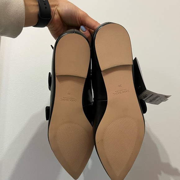 Zara buckled pointed black flat - Picture 6 of 6